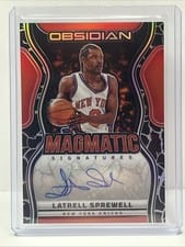 2024-25 Panini Obsidian Magmatic Signatures Latrell Sprewell #MS-LSN card