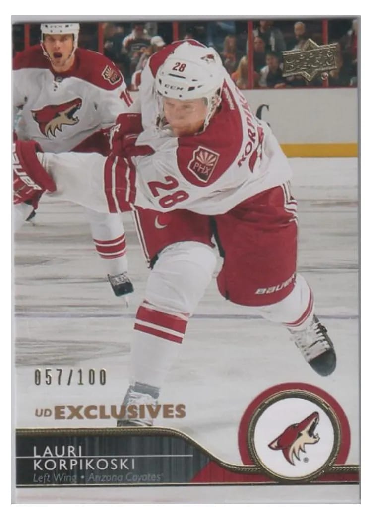 2014 Upper Deck Lauri Korpikoski #8 card
