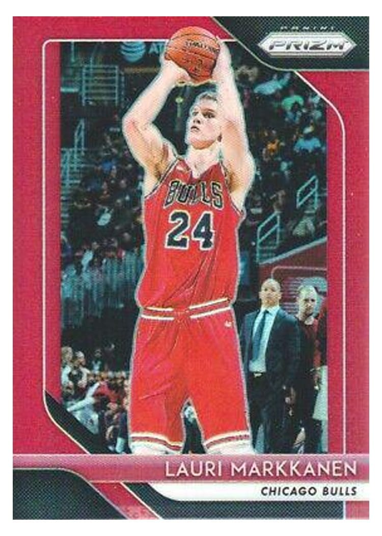 2018-19 Panini Prizm Base Set Lauri Markkanen #110 card