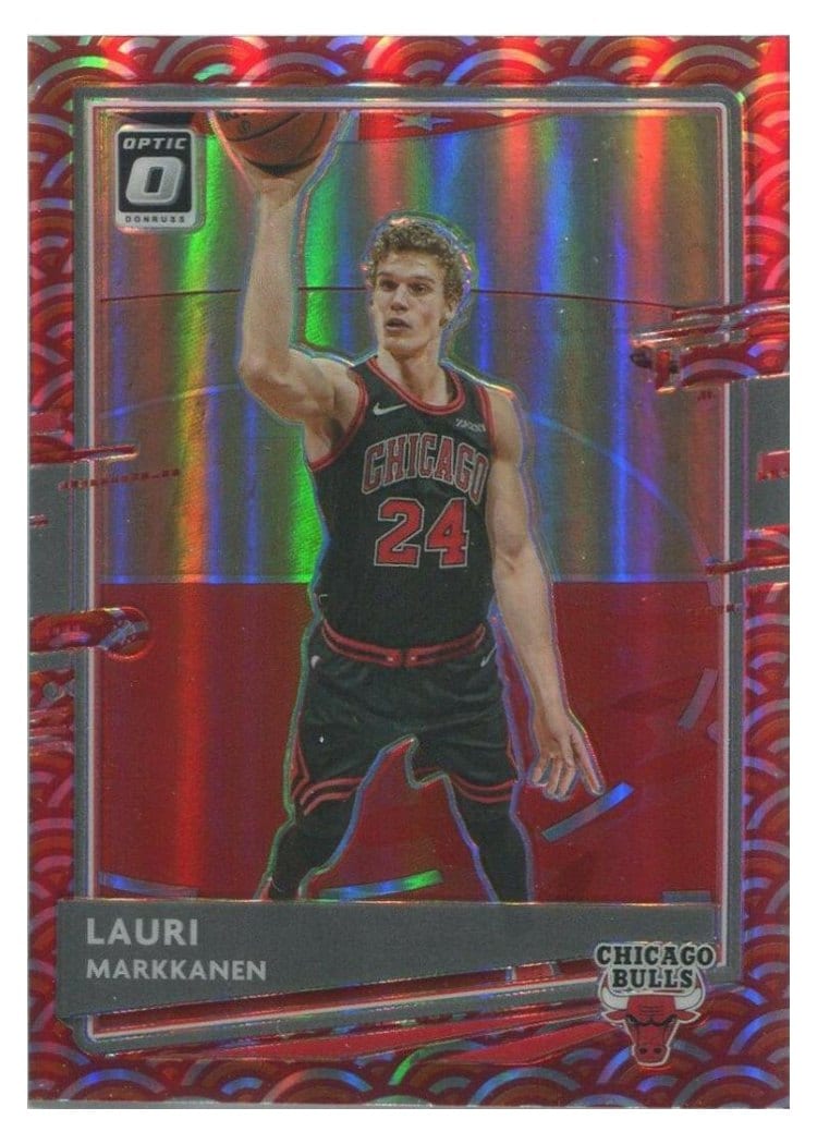 2020-21 Donruss Optic Base Set Lauri Markkanen Choice Dragon #85 card