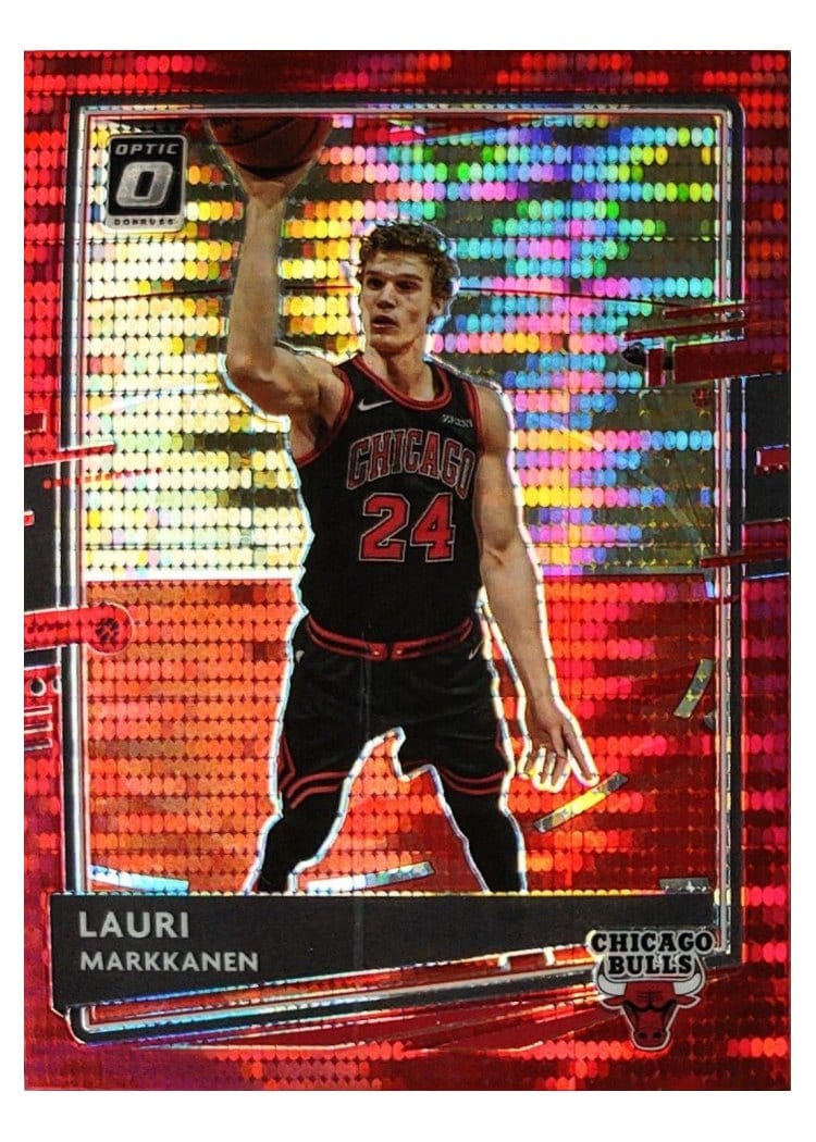 2020-21 Donruss Optic Base Set Lauri Markkanen Red Pulsar #85 card