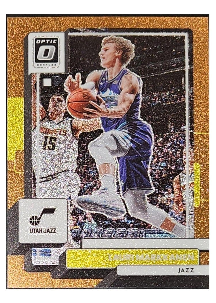 2022-23 Donruss Optic Base Set Lauri Markkanen Copper Glitter #69 card