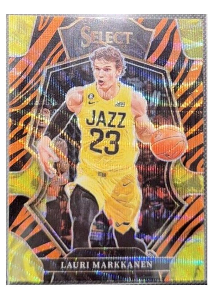 2022-23 Panini Select Base Set Lauri Markkanen Tiger Prizm #145 card