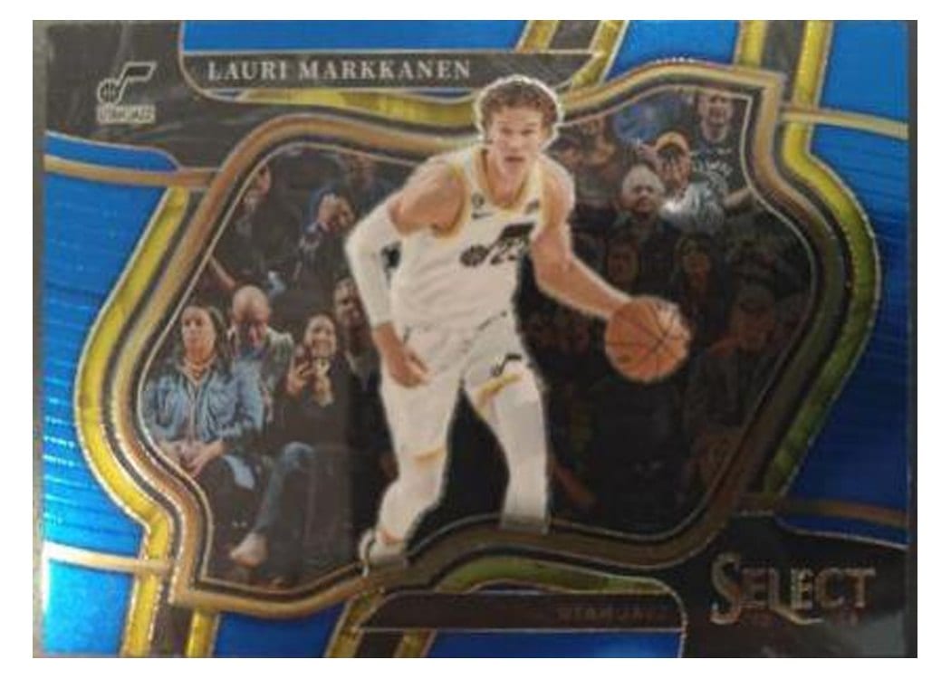 2022-23 Panini Select Base Set Lauri Markkanen Blue Prizm #245 card