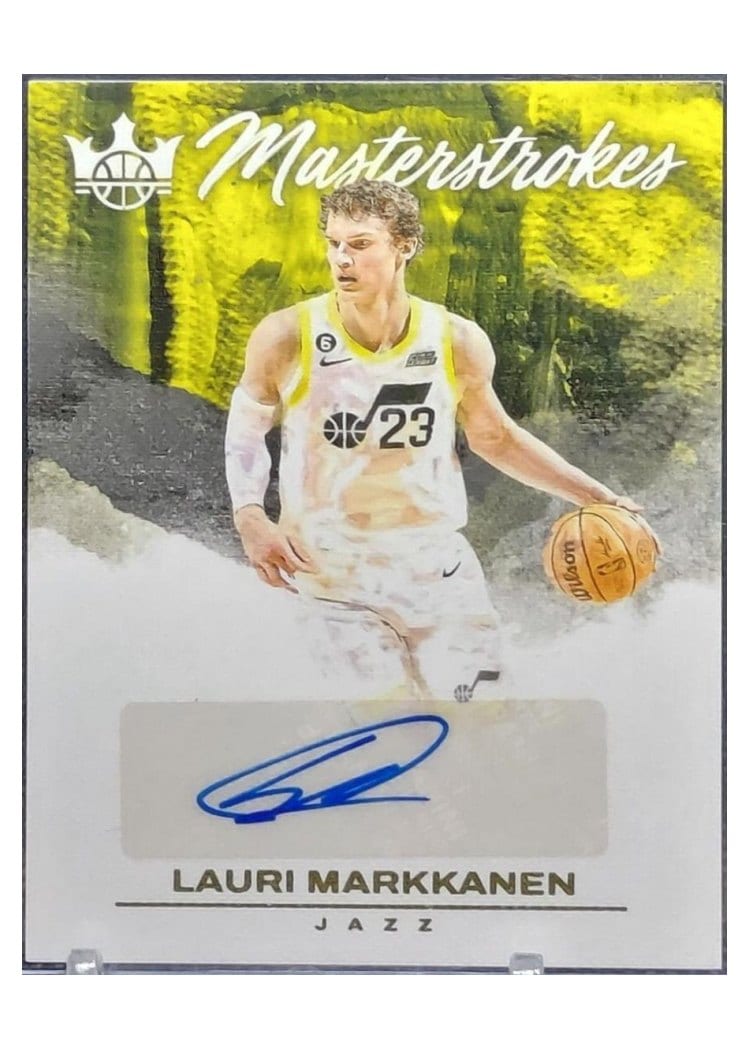 2023-24 Panini Court Kings Masterstrokes Autographs Lauri Markkanen #MS-ARK card