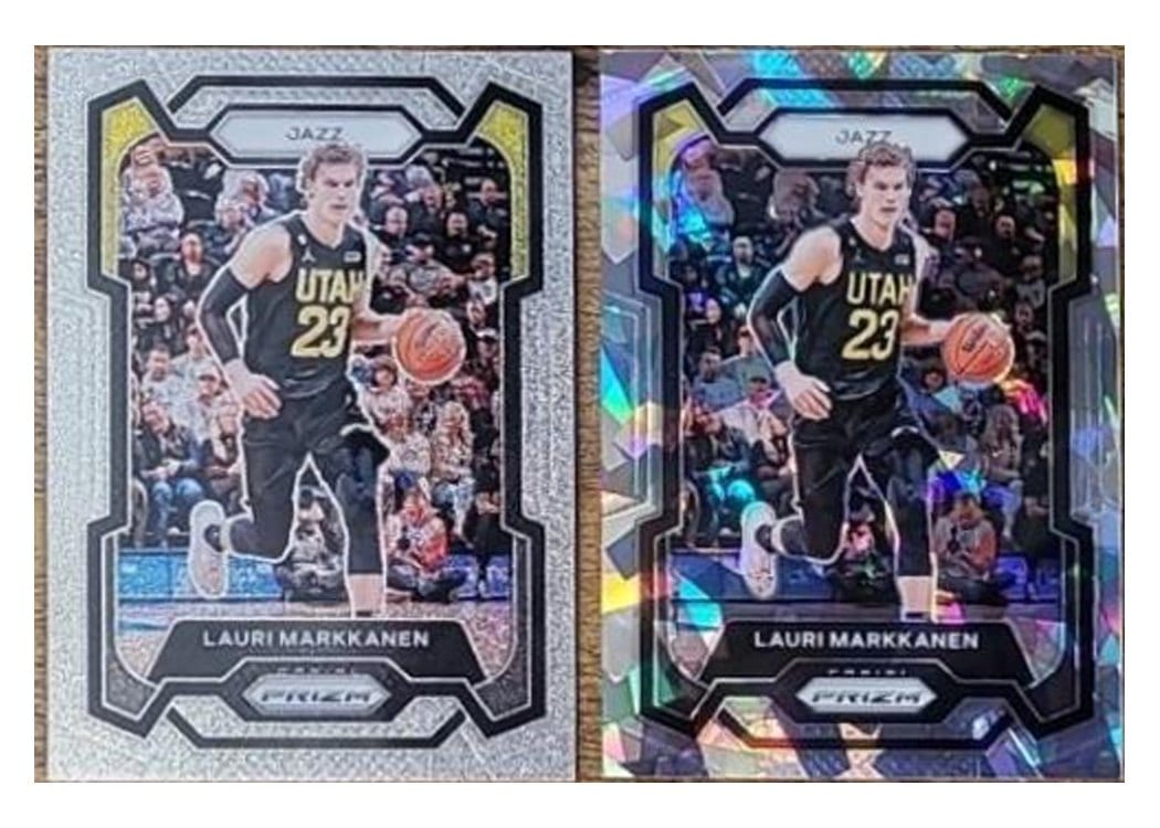 2023-24 Panini Prizm Base Set Lauri Markkanen Glitter #93 card