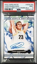 2023-24 Topps Motif Acrylic Drip Autographs Lauri Markkanen #ADA-LMA card