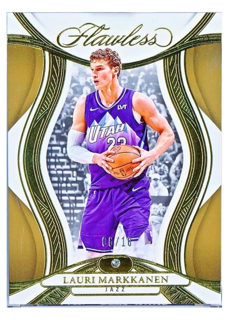 2024-25 Panini Flawless Base Gems Lauri Markkanen #57 card