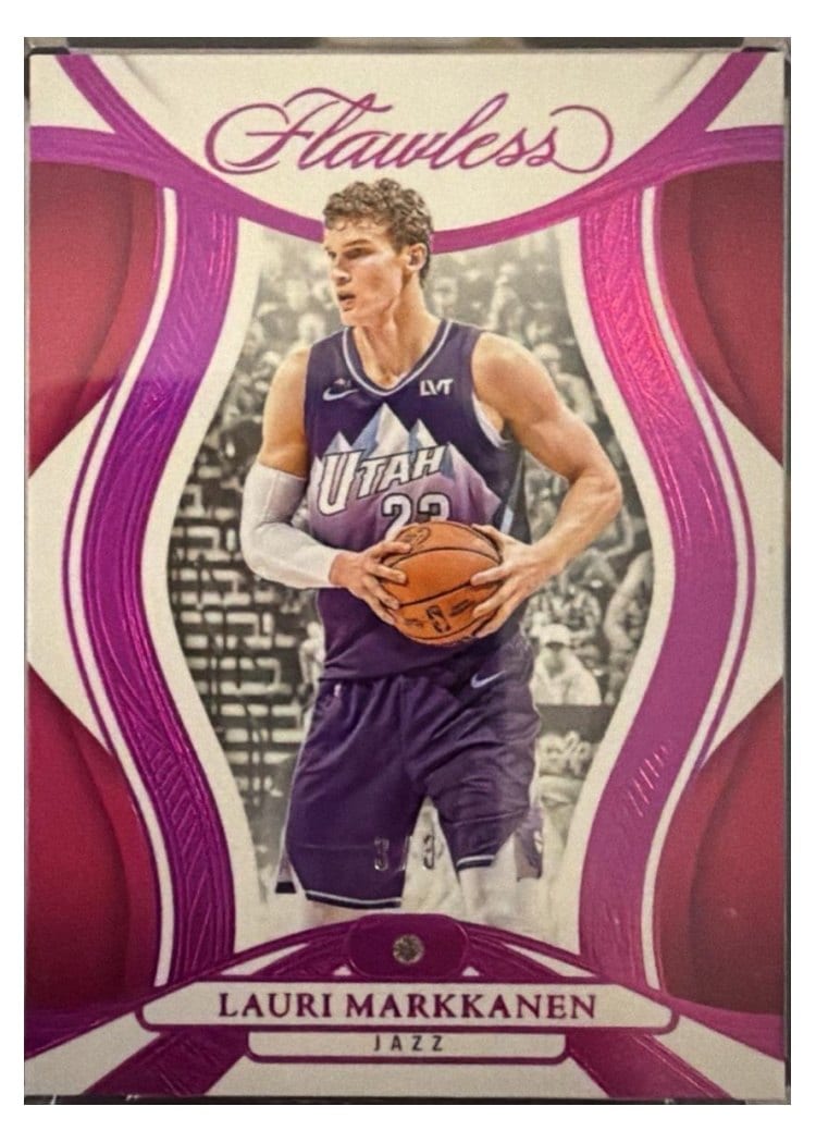 2024-25 Panini Flawless Base Gems Lauri Markkanen #57 card