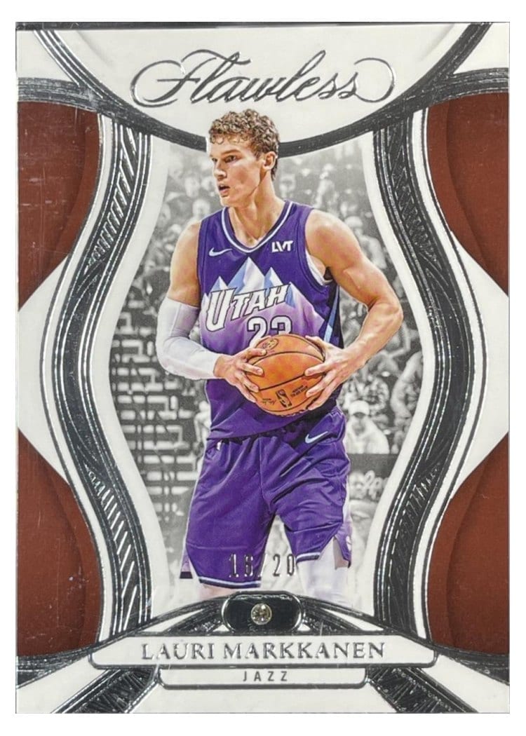 2024-25 Panini Flawless Base Gems Lauri Markkanen #57 card