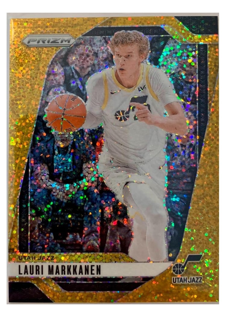 2024-25 Panini Prizm Base Set Lauri Markkanen Gold Sparkle #186 card
