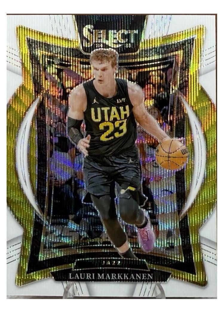 2024-25 Panini Select Base Set Lauri Markkanen White Wave Prizm #62 card