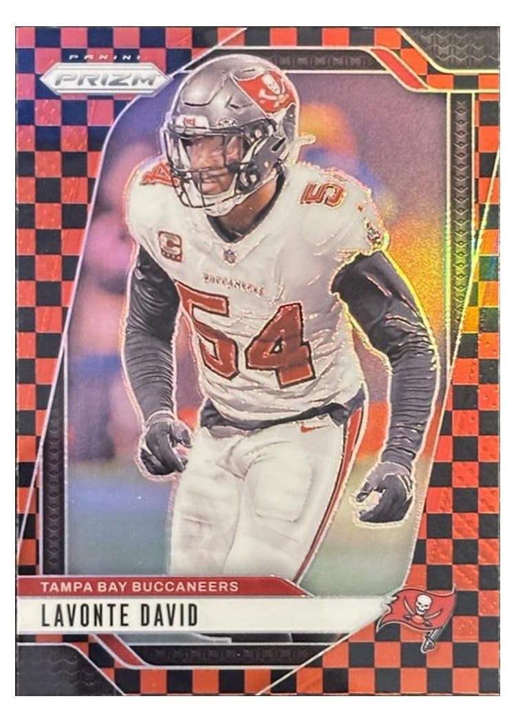 2024 Panini Prizm Base Set Lavonte David Black Red Checker #272 card