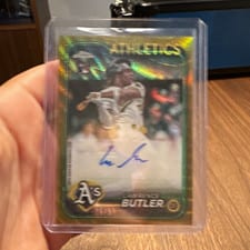 2024 Topps Chrome Update Autographs Lawrence Butler #AC-LB card