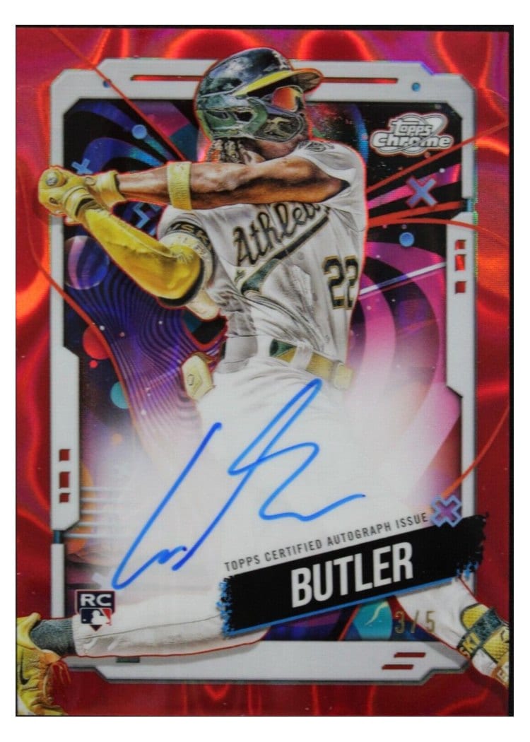 2024 Topps Cosmic Chrome Autographs Lawrence Butler #CCA-LB card
