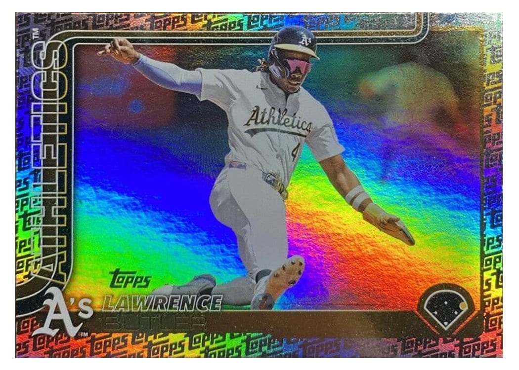 2025 Topps Base Set Lawrence Butler Topps Foil Pattern #106 card