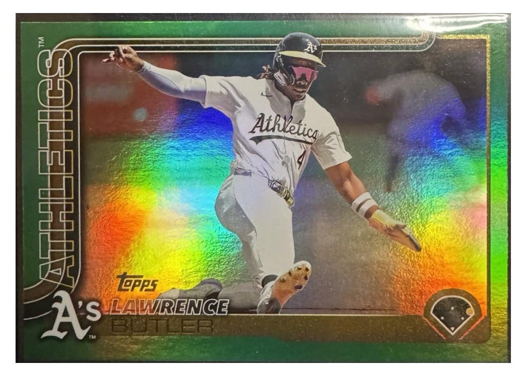 2025 Topps Base Set Lawrence Butler Green Rainbow #106 card