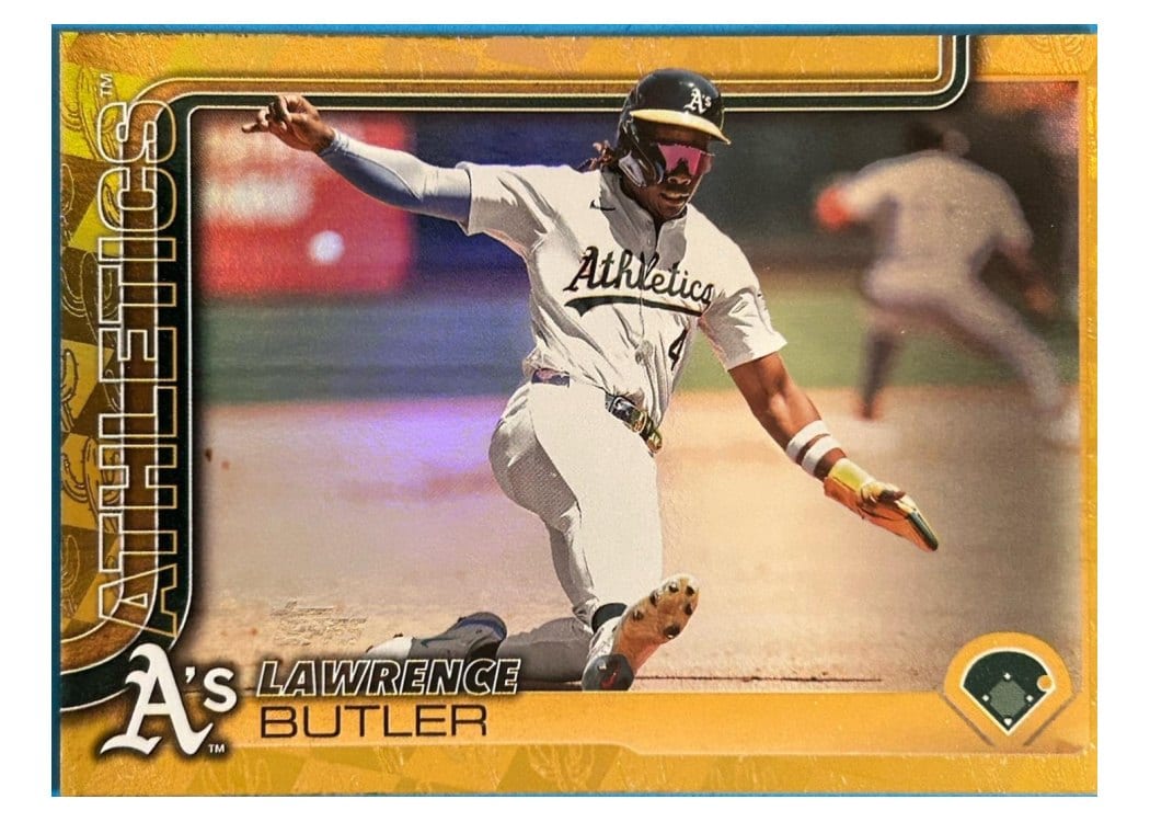 2025 Topps Base Set Lawrence Butler Spring Training Gold #106 card