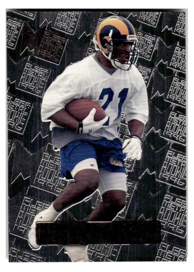 1996 Fleer Metal Lawrence Phillips #143PM card
