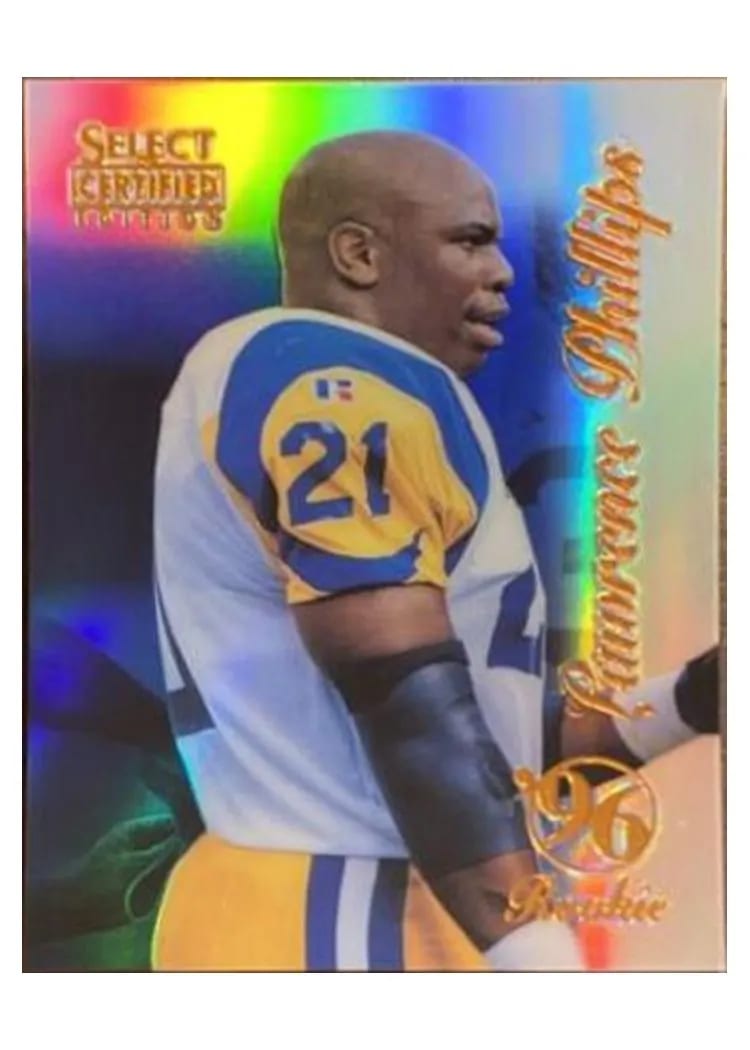 1996 Select Certified Lawrence Phillips #97 card