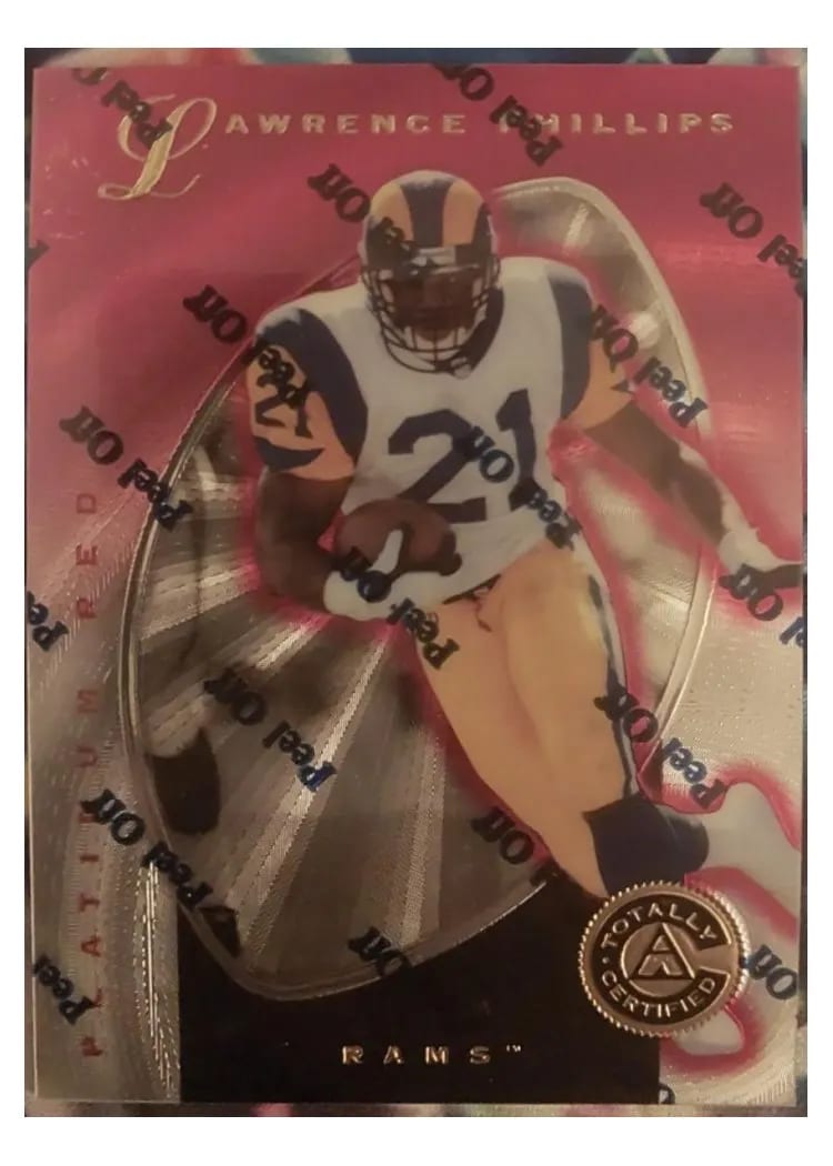 1997 Pinnacle Totally Certified Lawrence Phillips #101 card