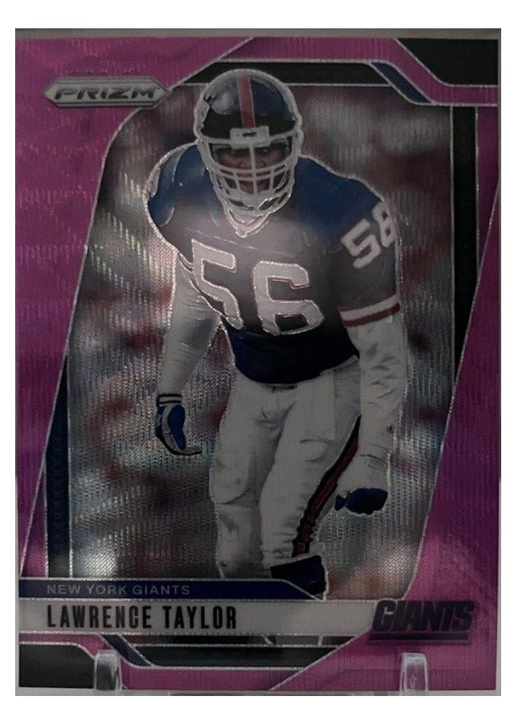 2024 Panini Prizm Base Set Lawrence Taylor Pink Wave #219 card