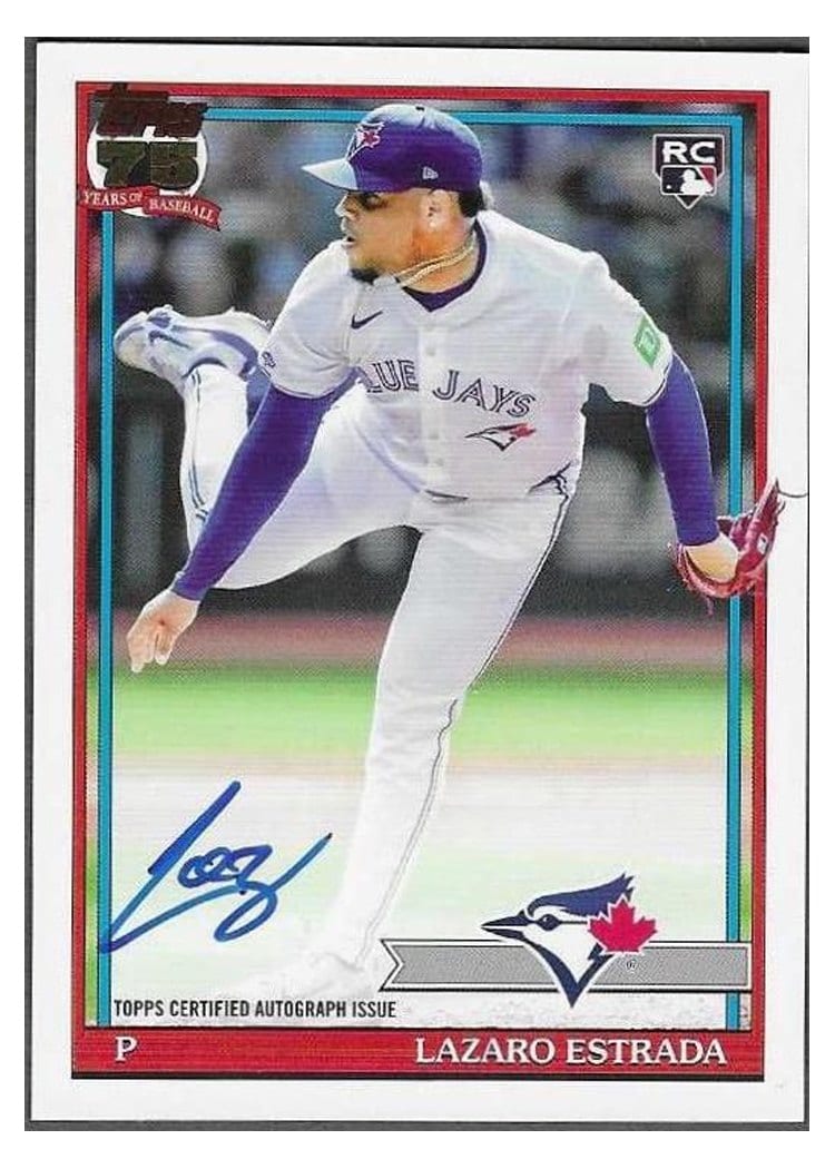 2026 Topps 1991 Topps Autographs Lazaro Estrada #91A-LAZ card