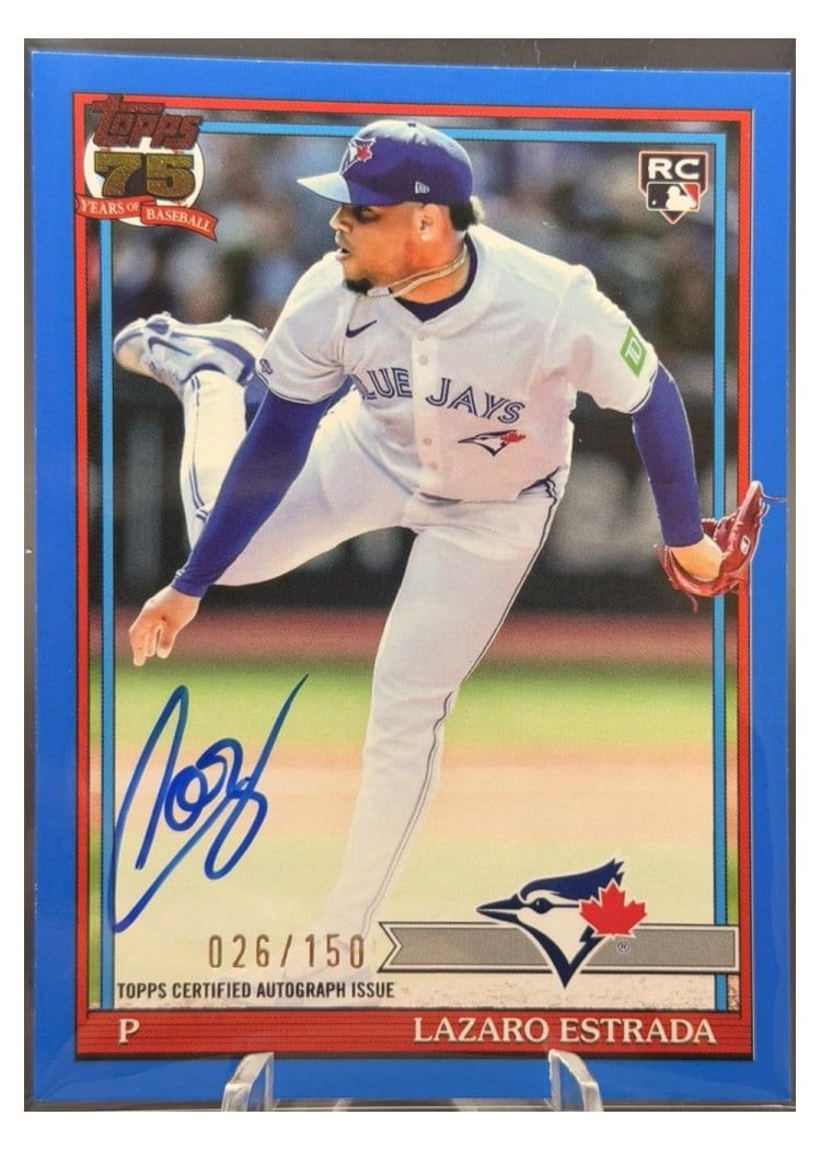 2026 Topps 1991 Topps Autographs Lazaro Estrada #91A-LAZ card