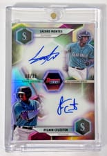2023 Bowman's Best Dual Autographs Lazaro Montes / Felnin Celesten #DA-CM card