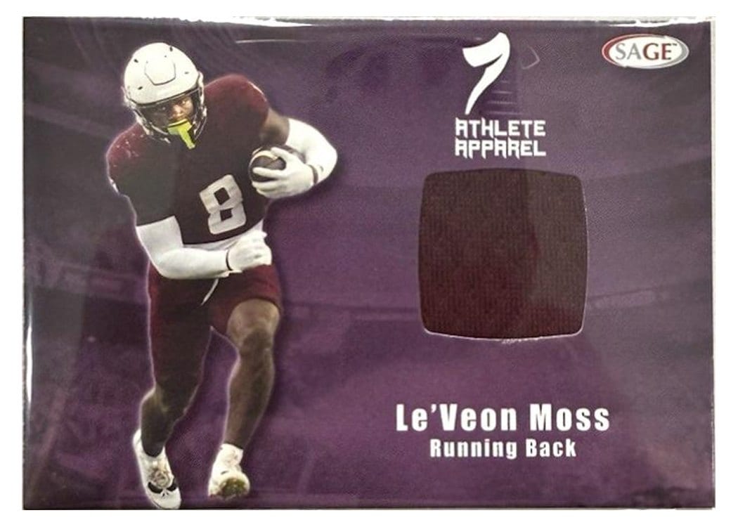 2026 SAGE Football Athlete Apparel Le'Veon Moss #AA-LVM card
