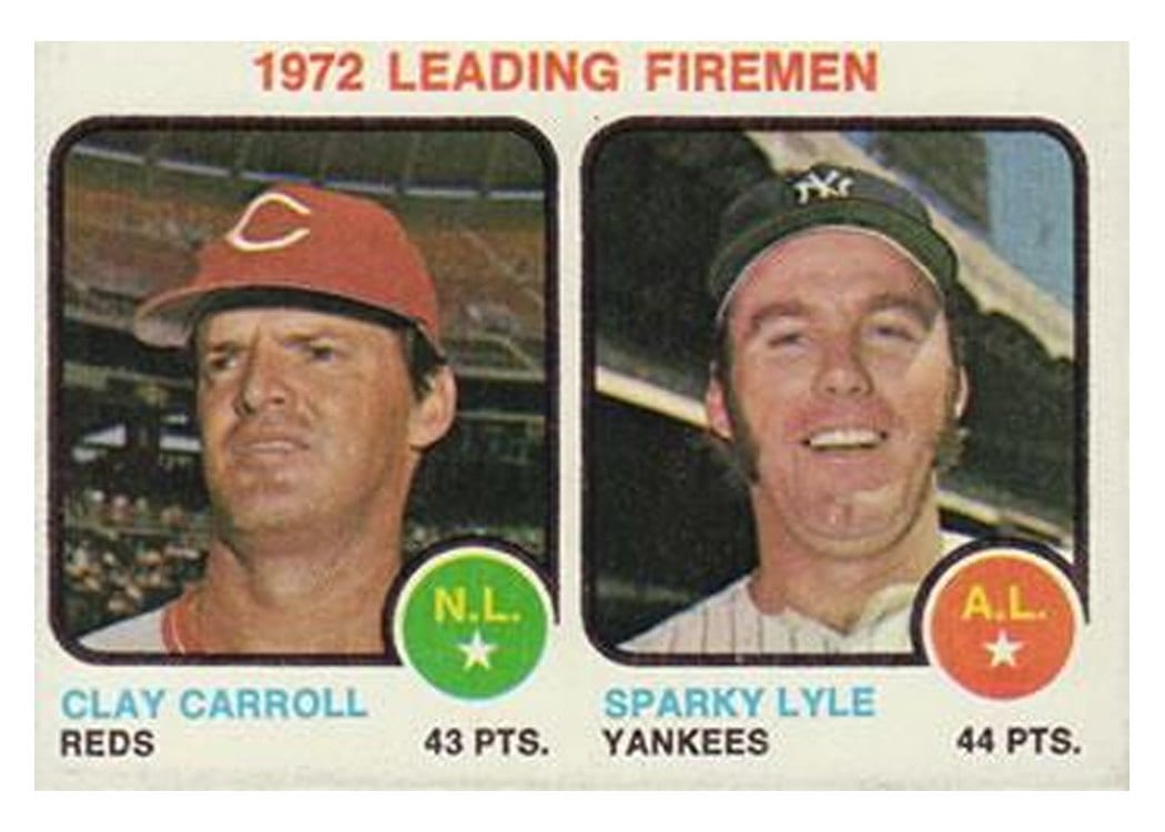 1973 Topps Leading Firemen C. Carroll, S. Lyle #68 card