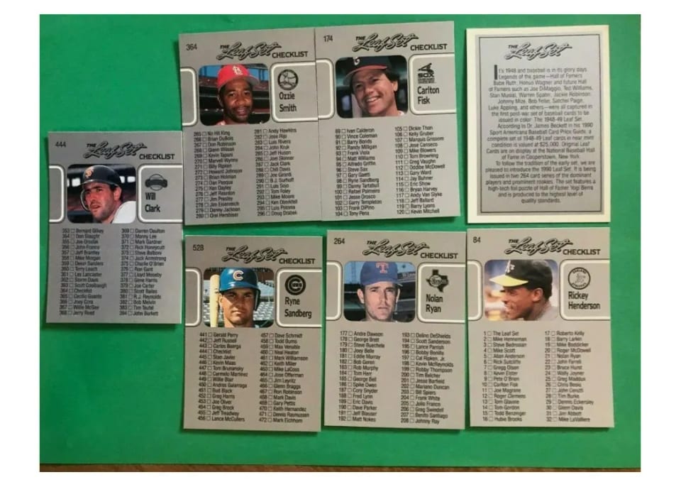 1990 Leaf Leaf Set Card card
