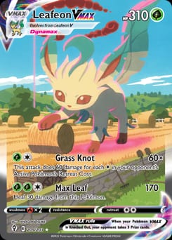 2021 Evolving Skies Leafeon VMAX #205 card