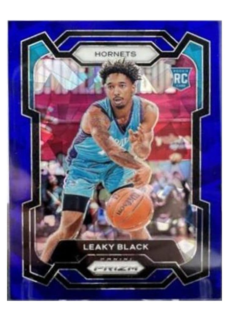 2023-24 Panini Prizm Base Set Leaky Black Blue Ice #284 card
