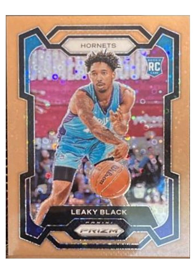 2023-24 Panini Prizm Base Set Leaky Black Fast Break Bronze #284 card