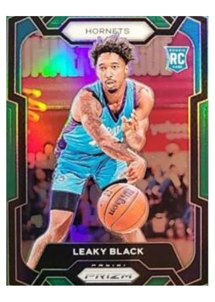 2023-24 Panini Prizm Base Set Leaky Black Green #284 card