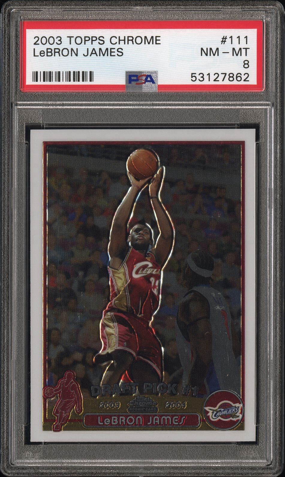 2003 Topps Chrome LeBron James #111 card