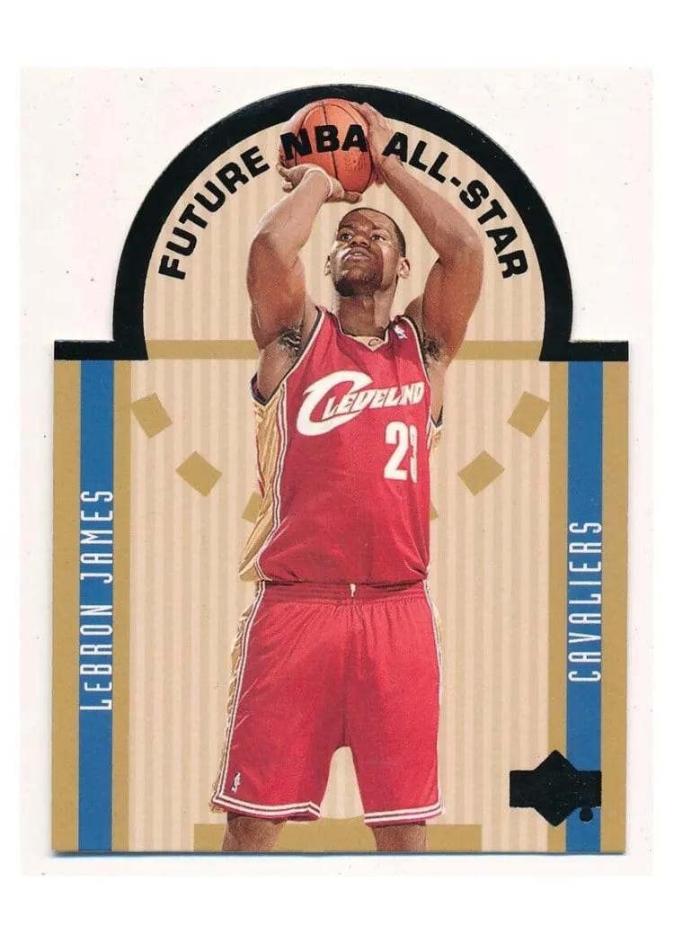 2003 Upper Deck Future All-Star Die-Cut LeBron James #E15 card