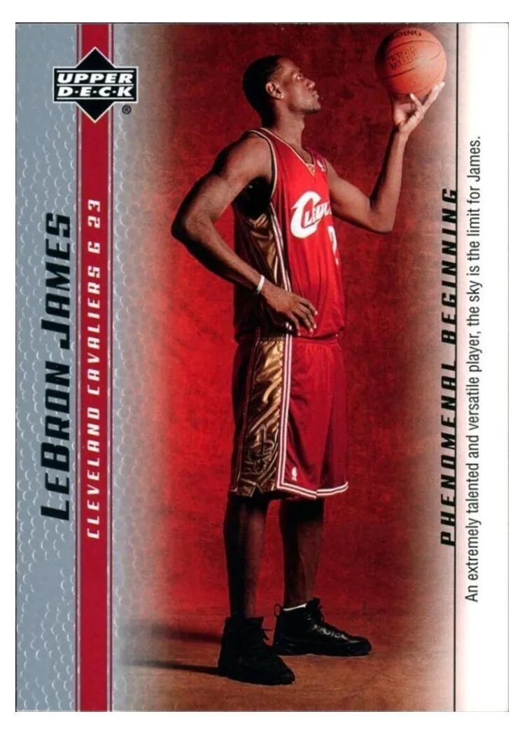 2003 Upper Deck Phenomenal Beginning LeBron James #1 card