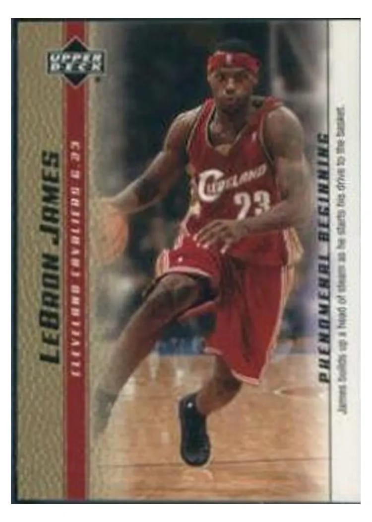 2003 Upper Deck Phenomenal Beginning LeBron James #11 card