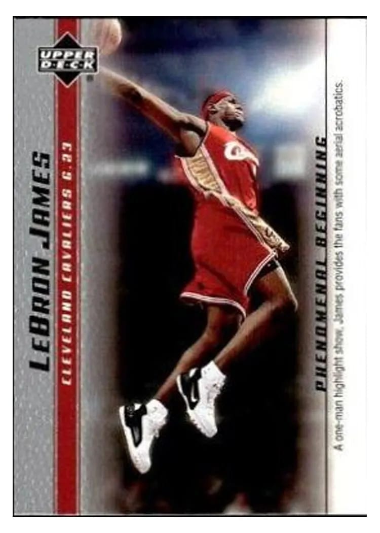2003 Upper Deck Phenomenal Beginning LeBron James #13 card