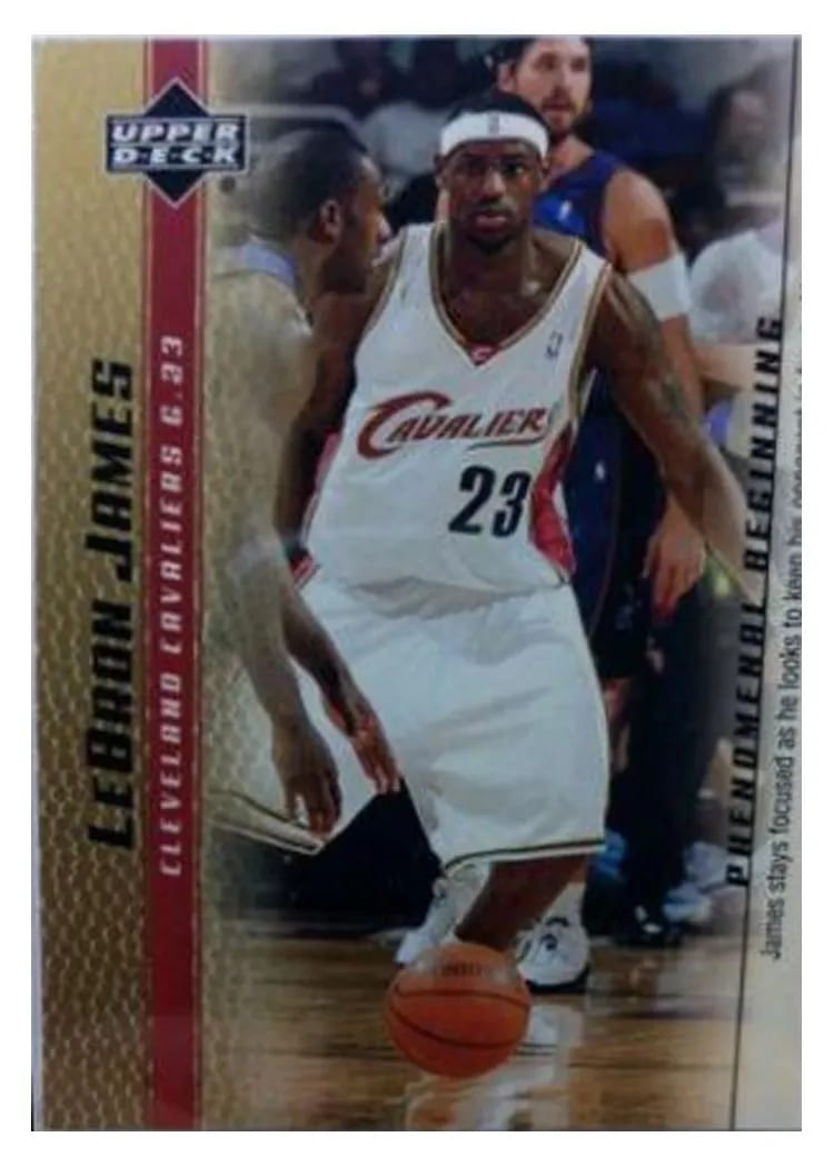 2003 Upper Deck Phenomenal Beginning LeBron James #14 card