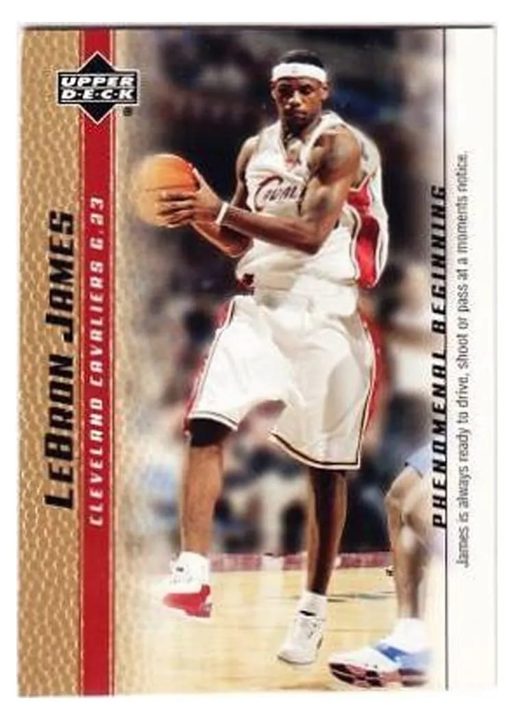 2003 Upper Deck Phenomenal Beginning LeBron James #16 card