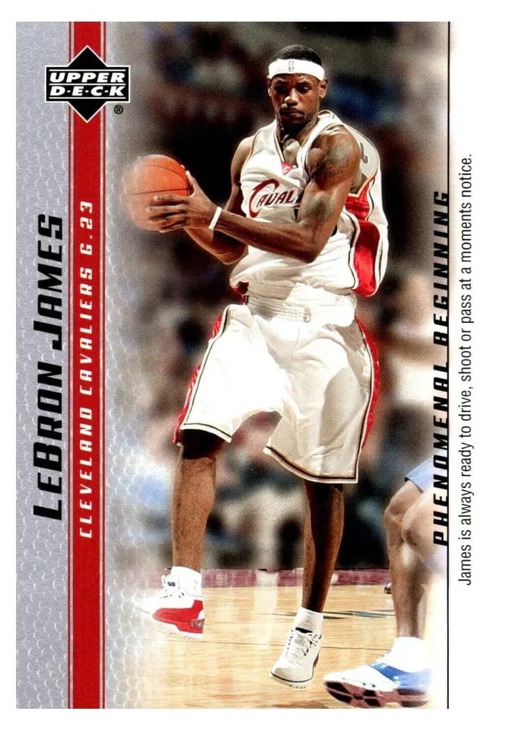 2003 Upper Deck Phenomenal Beginning LeBron James #16 card