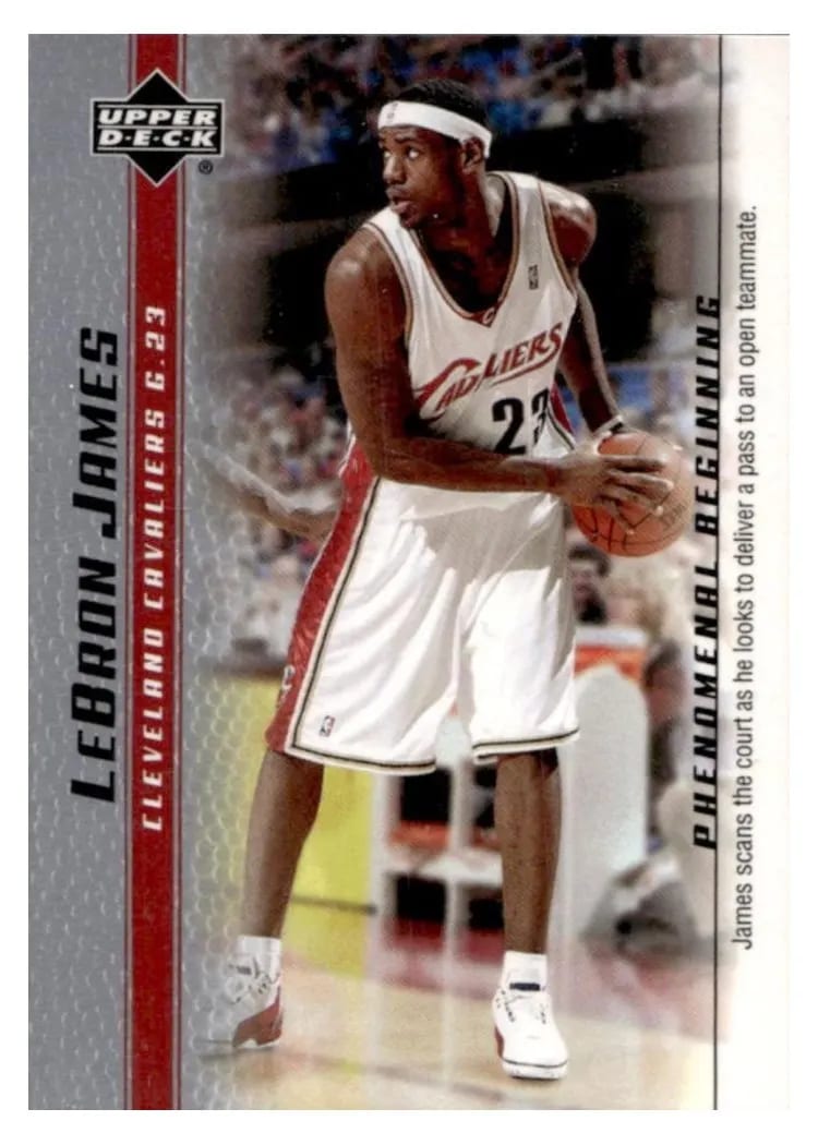 2003 Upper Deck Phenomenal Beginning LeBron James #17 card