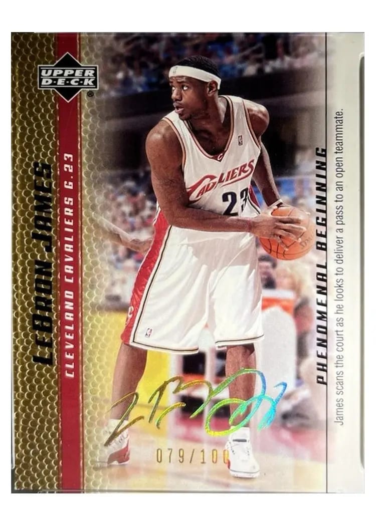 2003 Upper Deck Phenomenal Beginning LeBron James #17 card