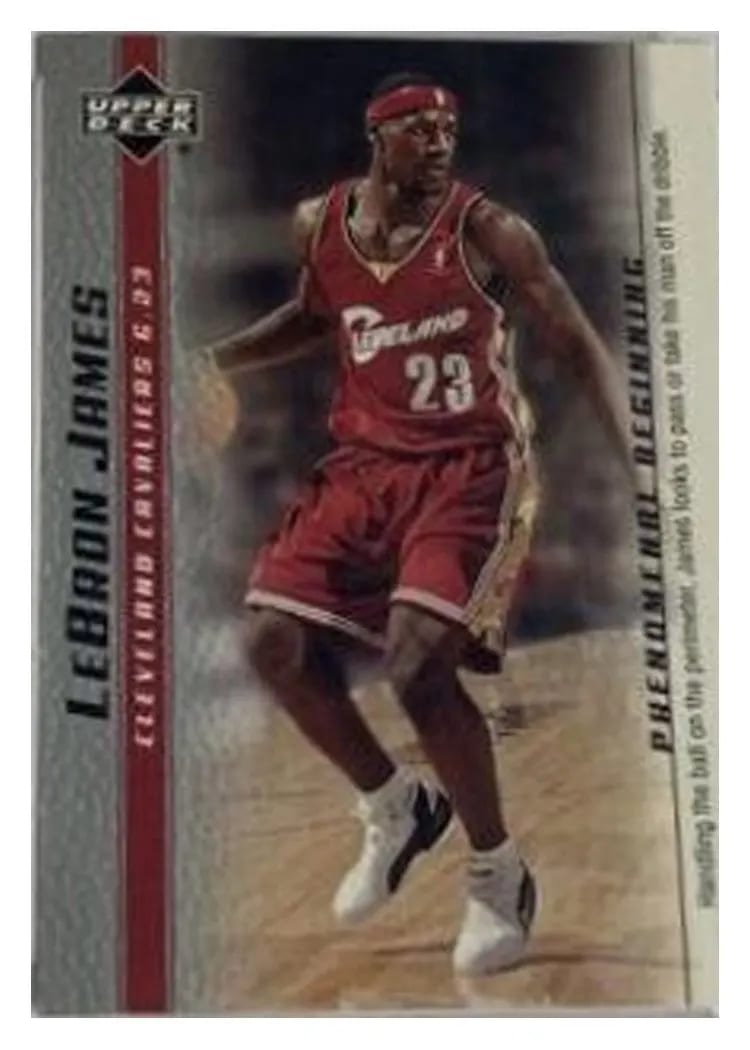 2003 Upper Deck Phenomenal Beginning LeBron James 2007 Cleveland National #2 card