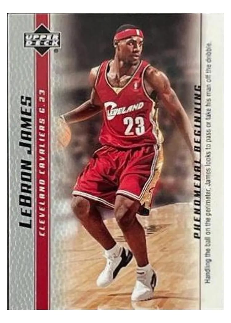 2003 Upper Deck Phenomenal Beginning LeBron James #2 card