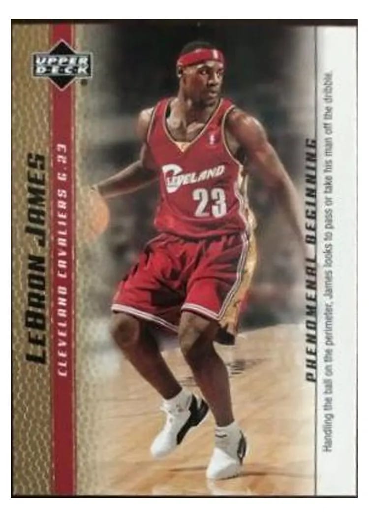 2003 Upper Deck Phenomenal Beginning LeBron James #2 card
