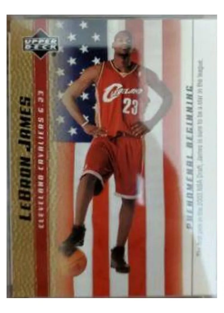 2003 Upper Deck Phenomenal Beginning LeBron James #20 card